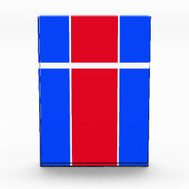 Helder Rood Wit Blauw Split Panel Racing Stripes Fotoblokken