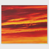 Helder rood zonsonderstel cadeaupapier