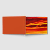Helder rood zonsonderstel gastenboek (Volledig)