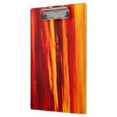 Helder rood zonsonderstel klembord (Links)