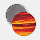 Helder rood zonsonderstel magneet (Voorkant / Achterkant)