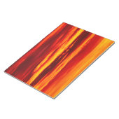 Helder rood zonsonderstel notitieblok (Schuin)