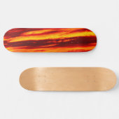 Helder rood zonsonderstel persoonlijk skateboard (Horizontaal)