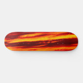 Helder rood zonsonderstel persoonlijk skateboard (Horizontaal)