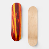 Helder rood zonsonderstel persoonlijk skateboard (Voorkant)