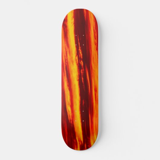 Helder rood zonsonderstel persoonlijk skateboard (Voorkant)