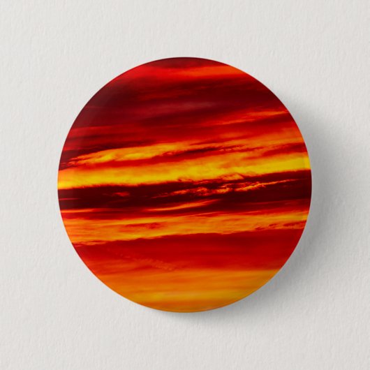 Helder rood zonsonderstel ronde button 5,7 cm (Voorkant)