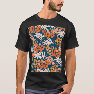 Helder Rowanberry Autumn naadloos ontwerp T-shirt