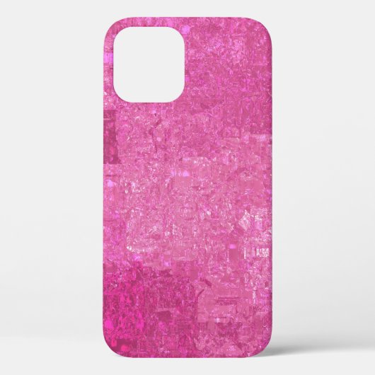 Helder Roze Abstract Mozaïek Gloss Case-Mate iPhone Case (Achterkant)
