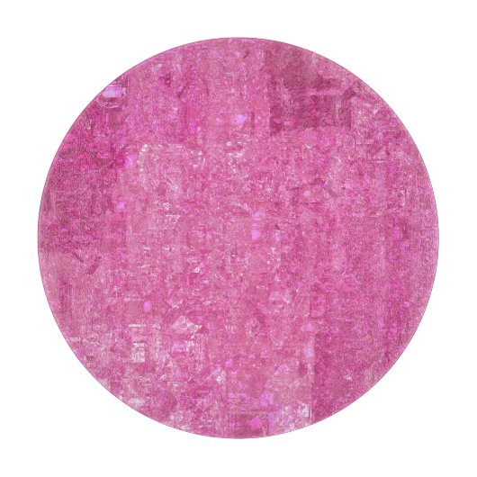 Helder Roze Abstract Mozaïek Gloss Snijplank (Voorkant)