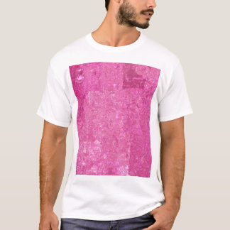 Helder Roze Abstract Mozaïek Gloss T-shirt