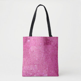 Helder Roze Abstract Mozaïek Gloss Tote Bag