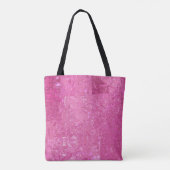 Helder Roze Abstract Mozaïek Gloss Tote Bag (Achterkant)