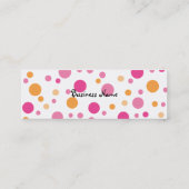 Helder roze Baby Mini Visitekaartje (Achterkant)