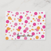 Helder roze Baby Visitekaartje (Achterkant)