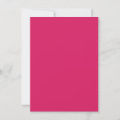 Helder Roze Behang | Modern Minimalistisch Ontwerp Bedankkaart (Achterkant)