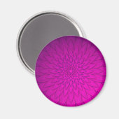 Helder Roze Bloem Magneet (Voorkant / Achterkant)