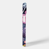 Helder Roze Bloem Waterverf Boho Case-Mate iPhone Case (Achterkant / Rechts)