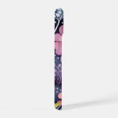 Helder Roze Bloem Waterverf Boho iPhone 15 Case (Rechterkant)