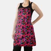 Helder roze bloemen apron schort (Insitu)