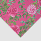 Helder roze bloemenbruiloft tissuepapier (Detail)