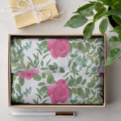 Helder roze bloemenbruiloft tissuepapier (Geschenk)