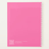 Helder Roze Blok Citaat | Volledig Aanpasbaar Planner (Achterkant)