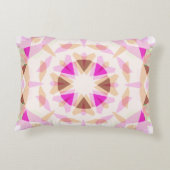 Helder Roze Bruine ster Dopamine Decor Eclectisch Accent Kussen (Achterkant)