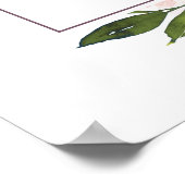 HELDER ROZE BURGUNDY FLORALE BRUIDSSLUIER WELKOM POSTER (Hoek)