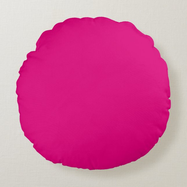 Helder Roze effen effen kleur kussen (Voorkant)