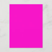 Helder Roze Effen Kleur Briefkaart (Voorkant)