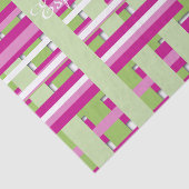 Helder roze en groen leuk tissue papier (Detail)