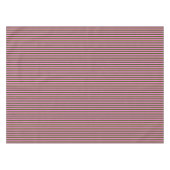 Helder Roze en Groene Retro Streep Modern Tafelkleed (Voorkant (Horizontaal))