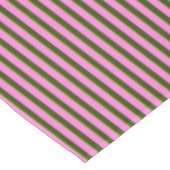 Helder Roze en Groene Retro Streep Modern Tafelkleed (Gekanteld)