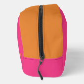 Helder Roze en Oranje Monogram Toilettasje (Rechts)