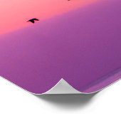 Helder Roze en Paarse Zelf Motivatie Quote Poster (Hoek)