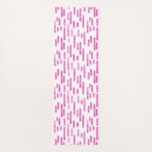 Helder Roze en Witte Inky Roundlines Patroon Yogamat (Achterkant)