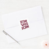 Helder roze ENVISION Sticker Grafisch (Envelop)