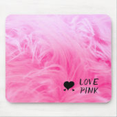 Helder roze faux omhoog Sluiten Muismat (Voorkant)