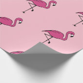 Helder Roze Flamingo Gift Wrapping Paper Cadeaupapier (Hoek)
