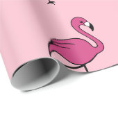 Helder Roze Flamingo Gift Wrapping Paper Cadeaupapier (Rol Hoek)