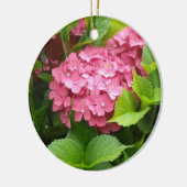 Helder Roze Hortensia Keramisch Ornament (Links)