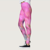 Helder roze indrukwekkende kunst leggings (Links)