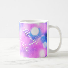 Helder roze inspirerende cadeau mok
