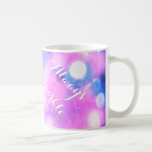 Helder roze inspirerende cadeau mok (Rechts)