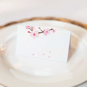 Helder Roze Kersenbloesem Bruiloft Plaatskaartje