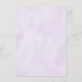 Helder Roze Lila Paarse Tinten Bloemen Bruiloft Informatiekaartje (Achterkant)