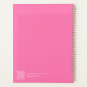 Helder Roze Minimalistisch Planner (Achterkant)