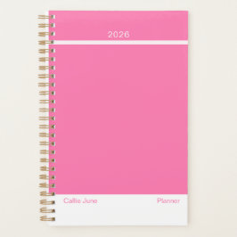 Helder Roze Minimalistische Planner