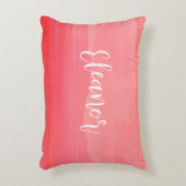 Helder Roze Ombre Design voor Meisje Accent Kussen (Voorkant(Verticaal))